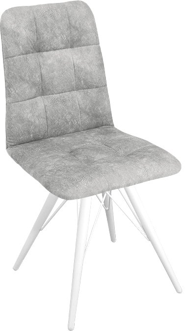 

Стул Трия Аспен К3 (белый матовый/микровелюр Wellmart Silver)