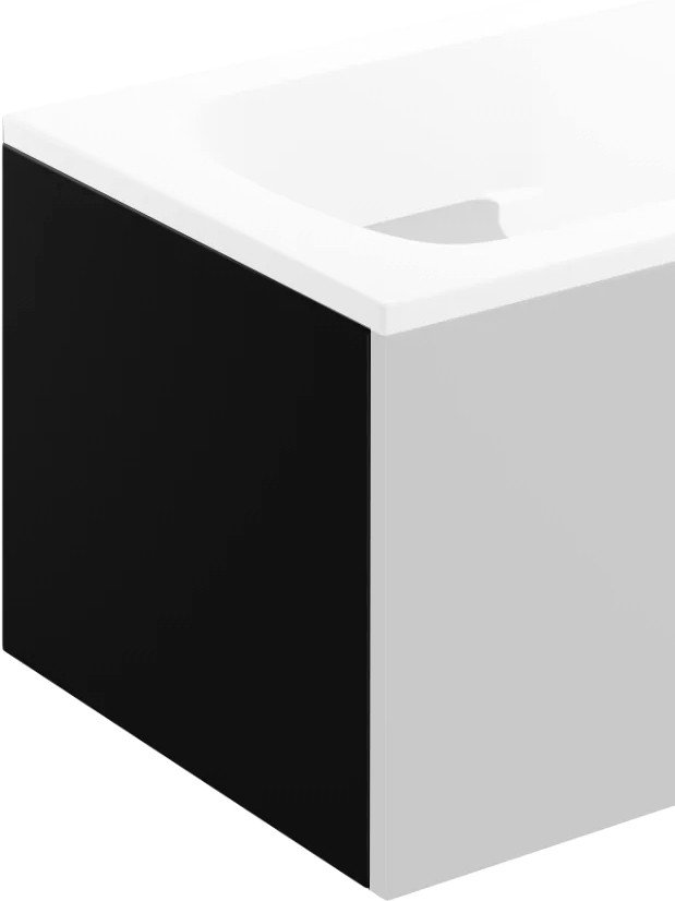 

Торцевой экран под ванну Polimat Avo/Vovo 00630 (70x54, черный)