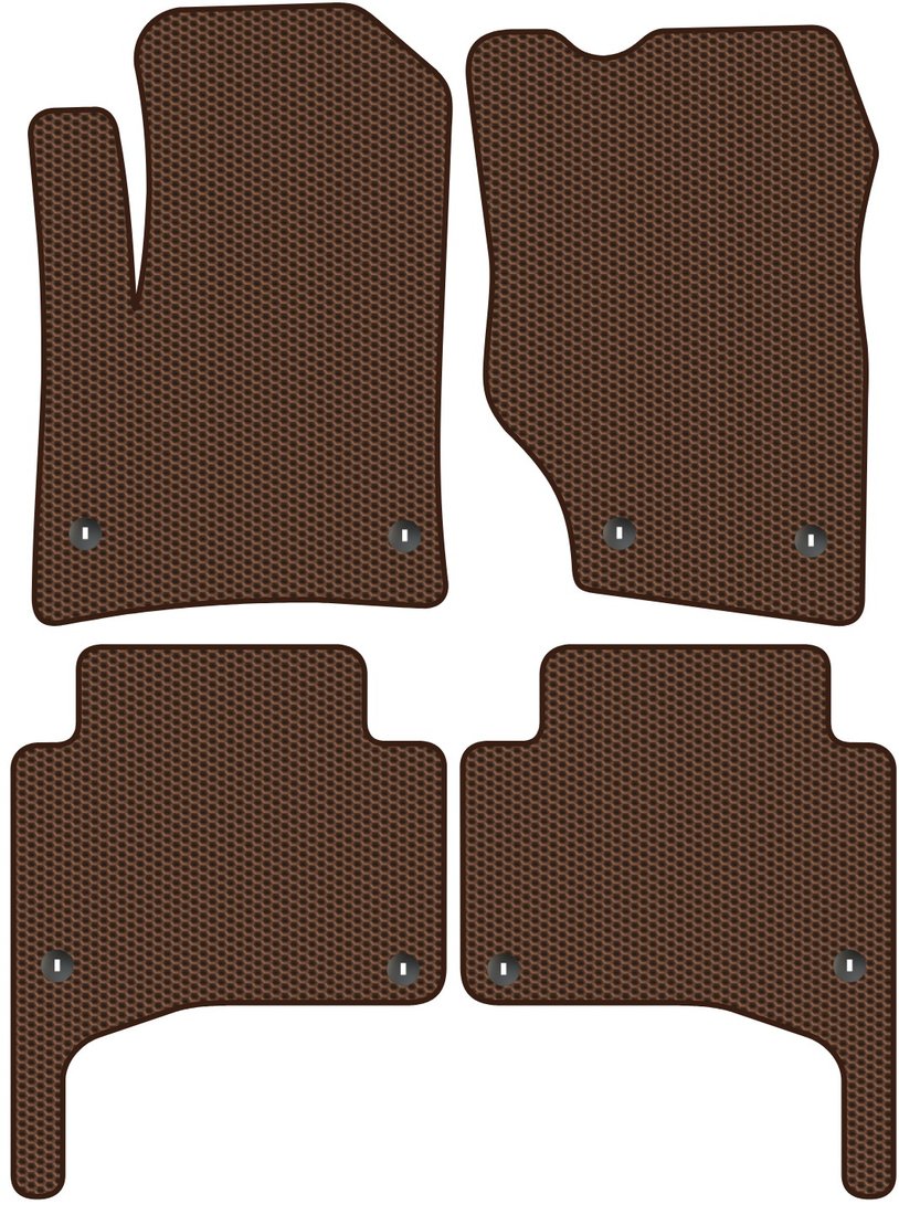 

Комплект ковриков для авто Alicosta Volkswagen Touareg I (suv / GP) 2002 - 2010 (коричневый, сота)