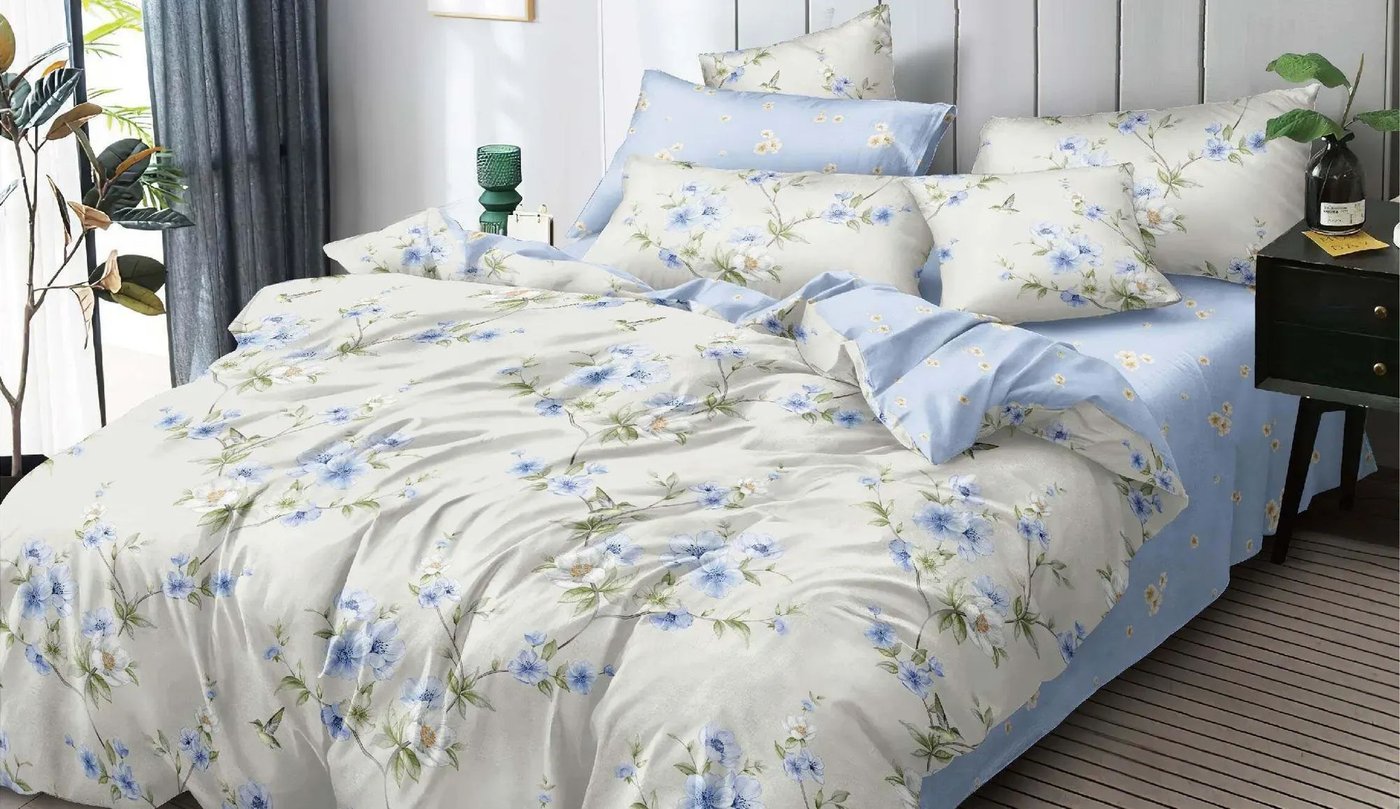 

Семейный комплект постельного белья Luxor № F 79008 A/B Семейный (поплин)