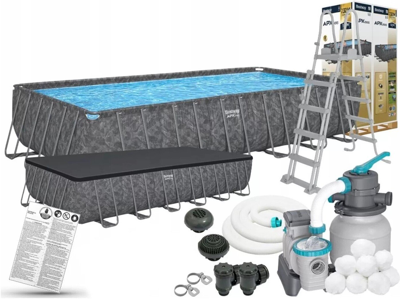 Каркасный бассейн Bestway APX 365 732x366x132 см 561KG