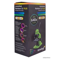 Детский микроскоп Levenhuk Rainbow 2L Plus (лайм) 69044