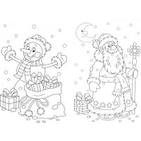 Набор для рисования MultiArt Холст для росписи Новый год CANV2PCS-NY-MA1