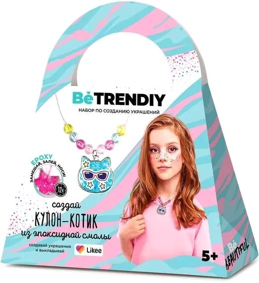 

Набор для создания поделок/игрушек Be TrenDIY Кулон-котик B016Y
