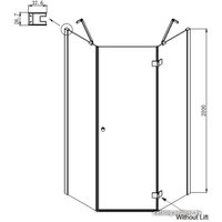 Душевой уголок Ambassador Diamond 12011111R 90х90