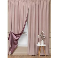 Комплект штор Amore Mio Блэкаут однотонный 6ML Milan-043 150x270 92888 (розовый)