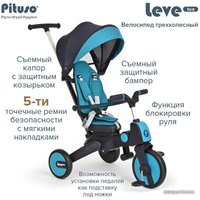 Детский велосипед Pituso Leve Lux (синий)