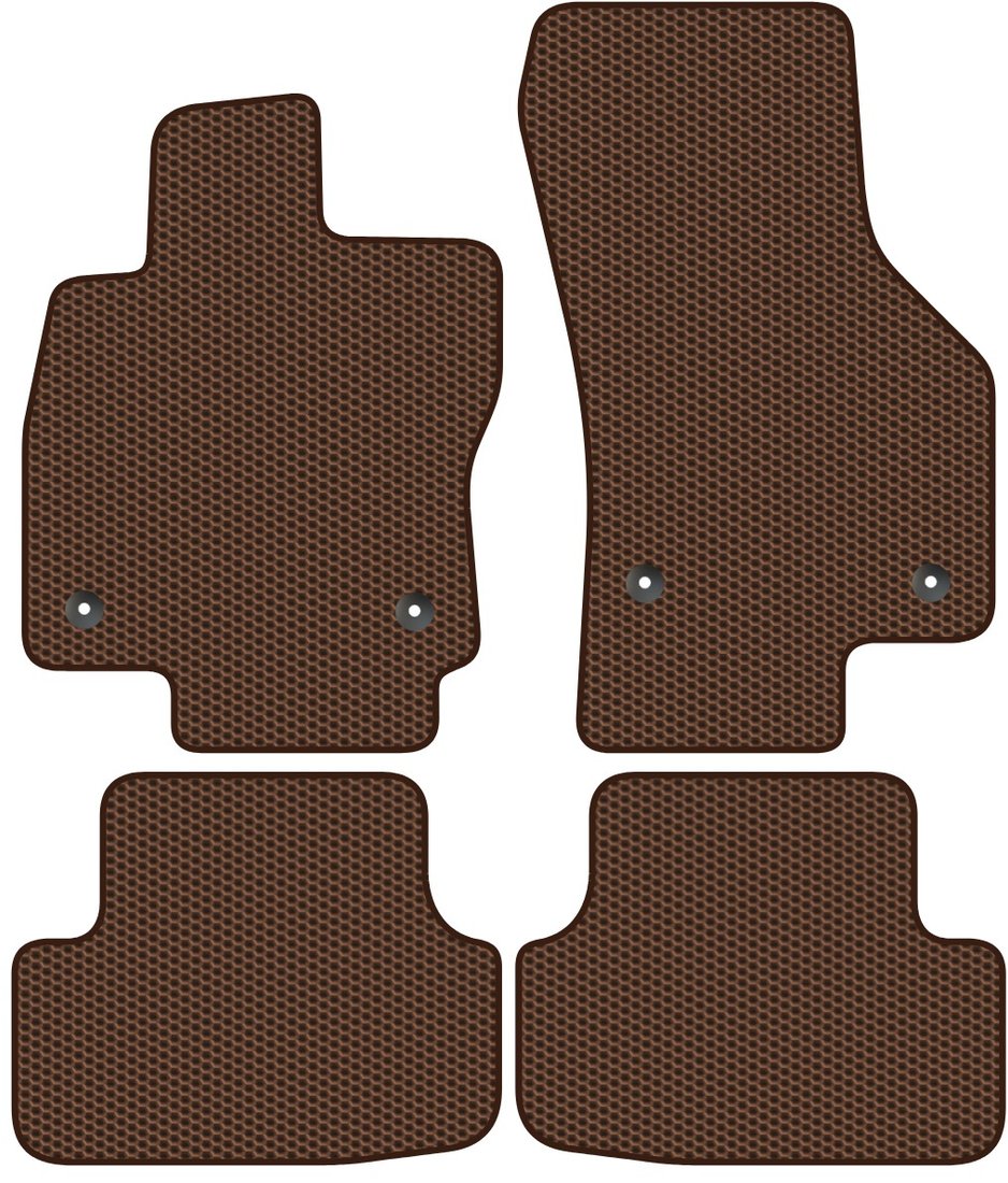 

Комплект ковриков для авто Alicosta Volkswagen Golf VII (хэтчбек 5 дв / Mk7) 2012 - 2019 (коричневый, сота)