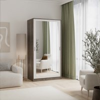 Шкаф-купе Кортекс-мебель Лагуна ШК01-02 (орех элия/белый)