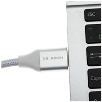 Кабель CACTUS HDMI - HDMI CS-HDMI.2.1-1.8 (1.8 м, серебристый)