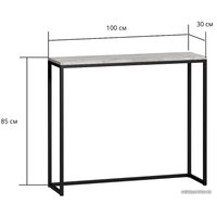 Барный стол LoftyHome Годмар 1627051 (мрамор блэк с белым основанием)