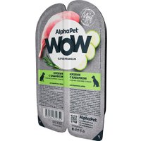 Консервированный корм для собак AlphaPet WOW Кролик и кабачок 211006 100 г