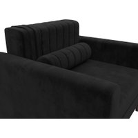 Кресло-кровать Лига диванов Лига-070 132561 (велюр Seven 35 черный)