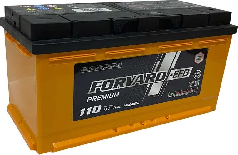 

Автомобильный аккумулятор Forvard EFB Premium R+ (110 А·ч)