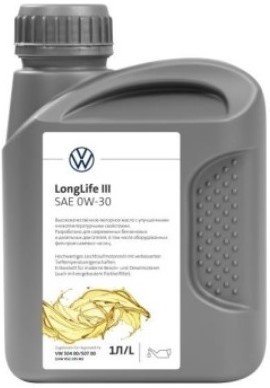 

Моторное масло AUDI/Volkswagen LongLife III 0W-30 1л GVWR52195M2