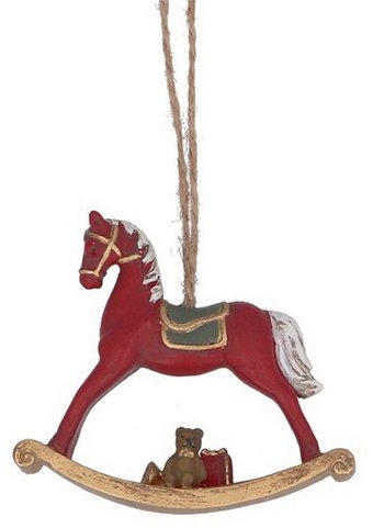 Gisela Graham Toy Box Лошадка-качалка 15611_2 (красный)