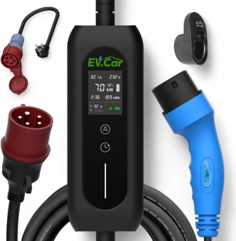 Зарядная станция EVCar M2-7WF 6-32A Wi-Fi (7кВт, 1 фаза)