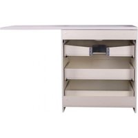 Symbolite Тумба с умывальником Даллас 150 Люкс Plus 3 ящика + Даллас 150x48.2 (левый, белый)