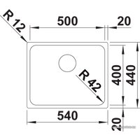 Кухонная мойка Blanco Solis 500-U 526122 (полированная)