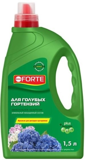 

Удобрение Bona Forte Для голубых гортензий и декоративных кустарников BF21040141 1.5 л