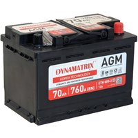 Автомобильный аккумулятор Dynamatrix AGM DEK700 760 (70 А·ч)