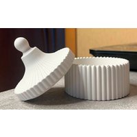 Декоративная шкатулка chaos из гипса (белый)