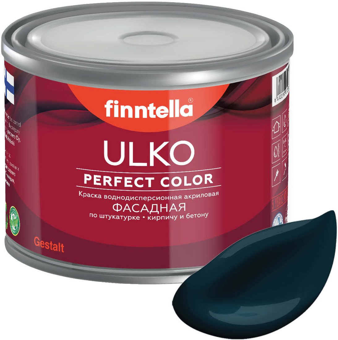 

Краска Finntella Ulko Ukonilma F-05-1-3-FL008 2.7 л (темный)