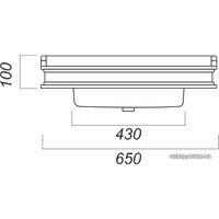 Умывальник Sanita Luxe Ampir 65 AMP65SLWB01