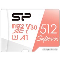 Карта памяти Silicon-Power Superior A1 microSDXC SP512GBSTXDV3V20 512GB