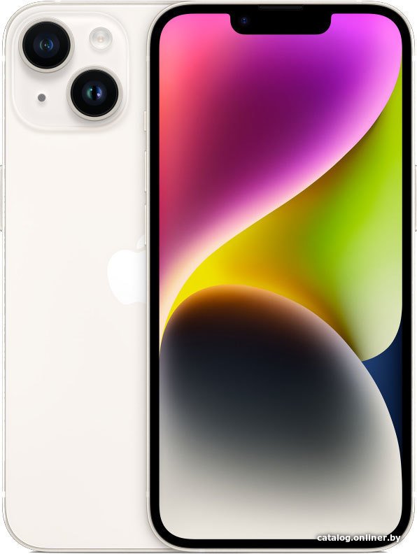 Телефон Apple iPhone 14 Dual SIM 128GB (звездный)