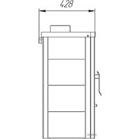 Свободностоящая печь-камин ЭкоКамин Бавария с плитой и теплообменником (ПКП 007)