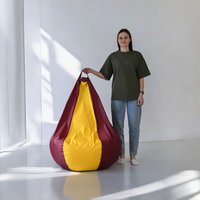 Кресло-мешок Mio Tesoro Груша Kombo XXL GF-130x85-BZH (бордовый/желтый)