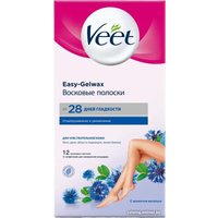 Полоска для депиляции Veet Для чувствительной кожи (12 шт, синий)