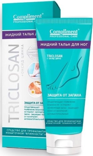 Compliment Крем для ног Care Жидкий тальк 80 мл