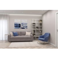 Стеллаж Hype Mebel Грос 105x175 (черный/древесина белая)