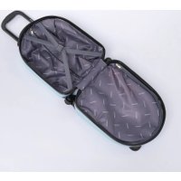 Чемодан-спиннер Ecotope Собака 324-E-2-16-LBL (голубой)