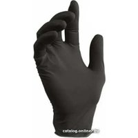 Нитровиниловые перчатки Wally Plastic M 100 шт (черный)