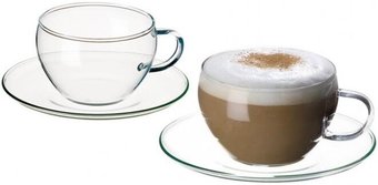 Чашка с блюдцем Simax Eva 250 мл (4 шт)