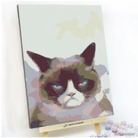 Картина по номерам Red Panda Недовольный Кот p54418