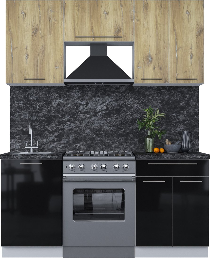 

Кухонный модуль Интерлиния Мила Пластик 1.7 А (дуб эпоксид/черный/кастилло темный)