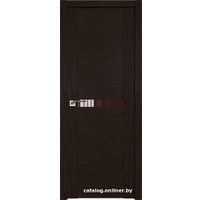 Межкомнатная дверь ProfilDoors 2.01XN L 40x200 (дарк браун, стекло Lacobel Коричневый лак)