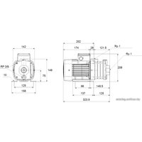 Циркуляционный насос Grundfos CM1-4 A-R-A-E-AVBE