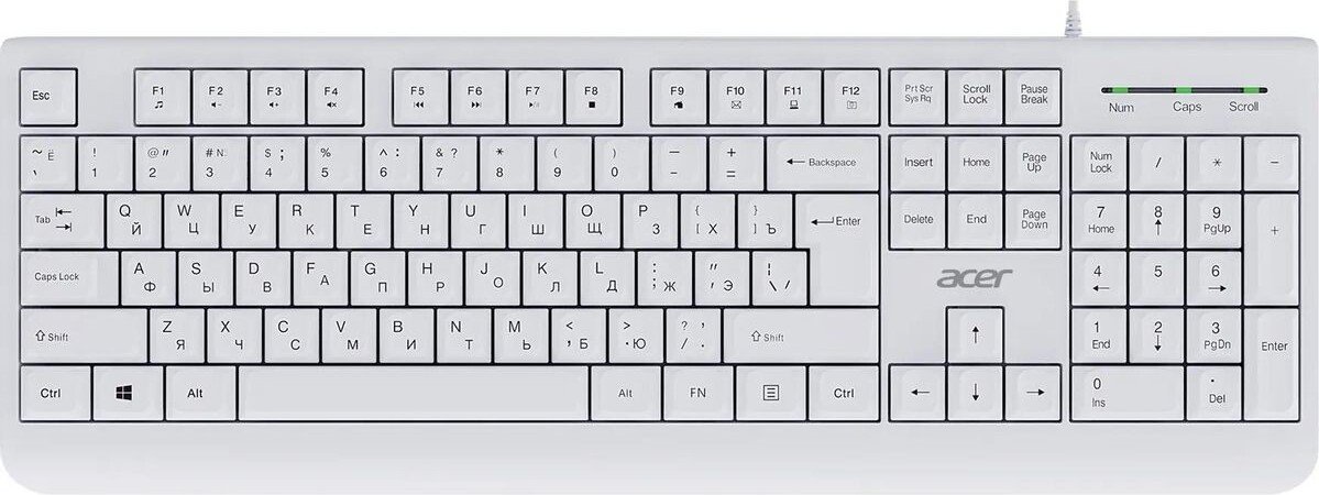 

Клавиатура Acer OKW400 (белый)