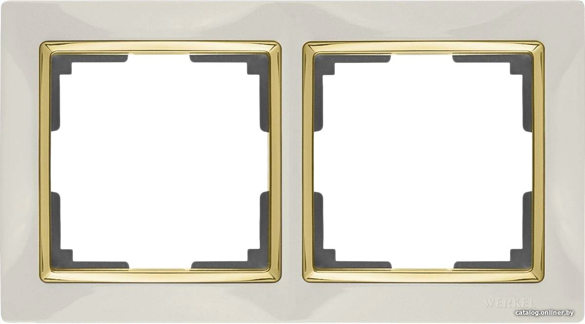 Рамка Werkel Snabb WL03-Frame-02 (слоновая кость/золото)