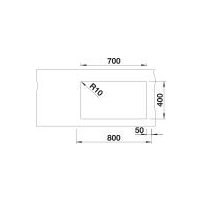 Кухонная мойка Blanco Subline 700-U Level 527171 (стальная корзина, мягкий белый)