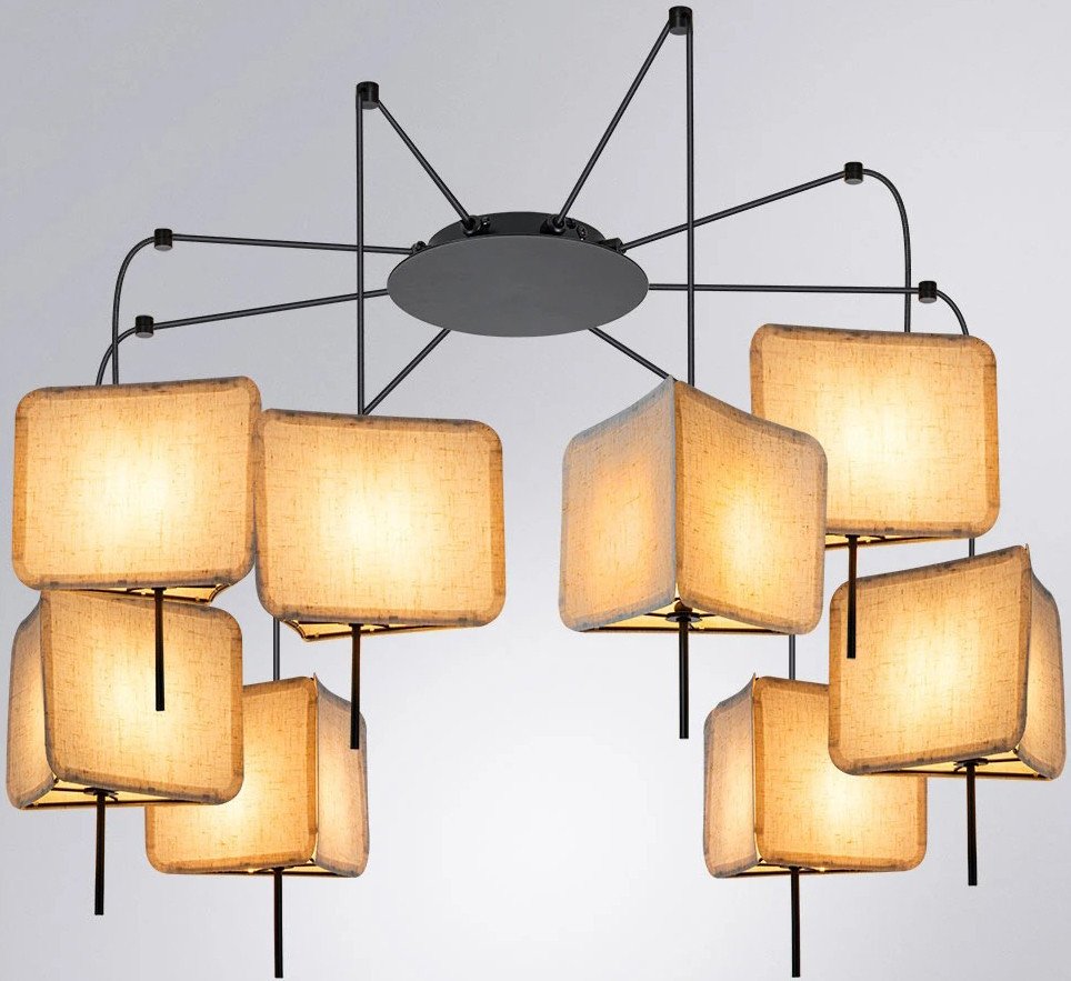 Подвесная люстра Arte Lamp A7084SP-8BK