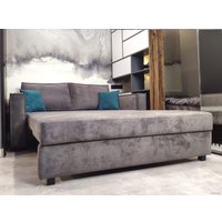 Диван Nord Star Эльф Кальвадос (искусственная замша, зеленый) в Борисове