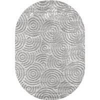 Ковер для жилой комнаты Valentis Juno E908AG-GREY-OVAL (0.8x1.5)