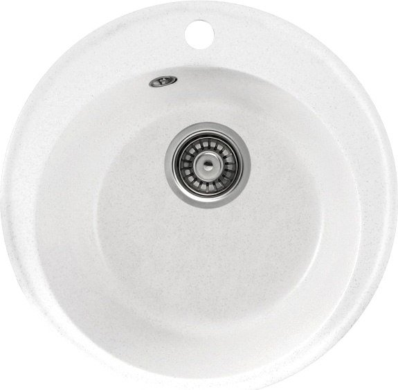 

Кухонная мойка Saniteco Nova (белый с сифоном)