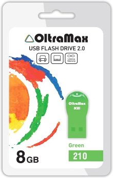 USB Flash OltraMax 210 8GB (зеленый) [OM-8GB-210-Green]